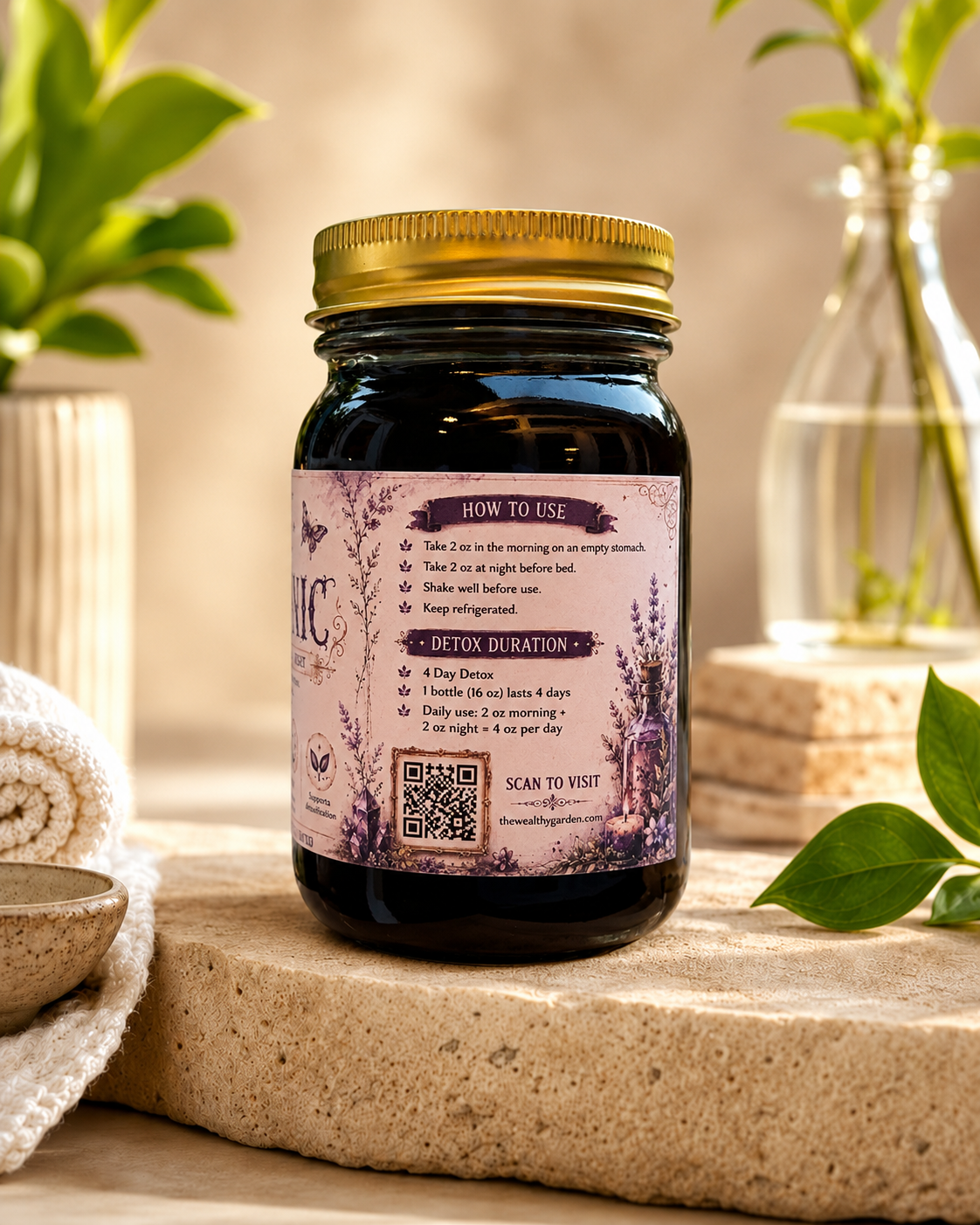 4-Day Detox Tonic | 16-Herb Parasite Cleanse + Weight Loss Support