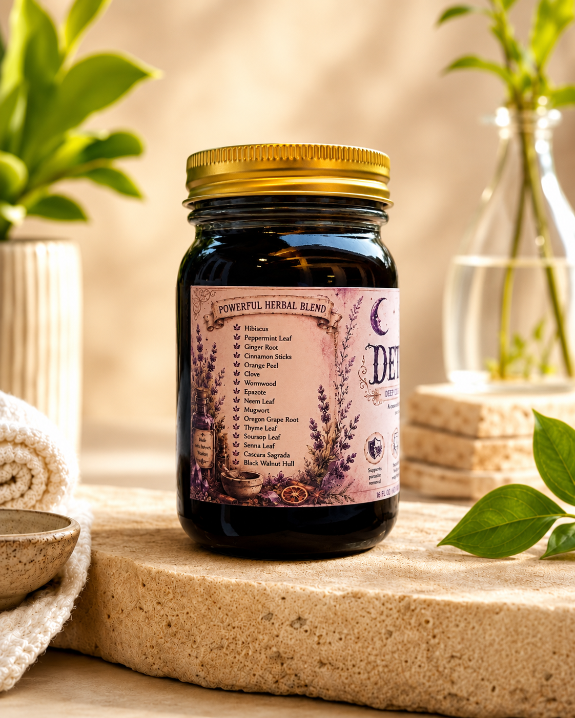 4-Day Detox Tonic | 16-Herb Parasite Cleanse + Weight Loss Support