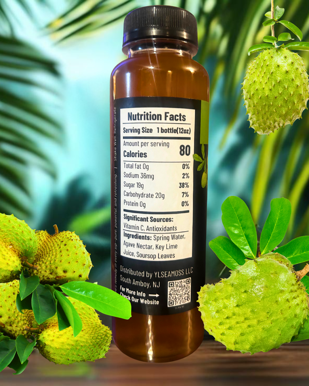 Soursop Ice Tea – 12 oz Bottle